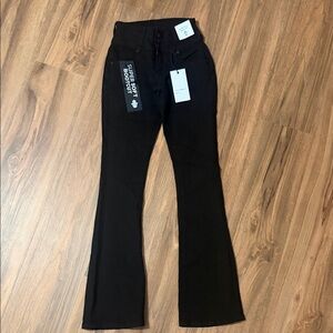 Bamboo Black bootcut Flared ,mid rise jeans